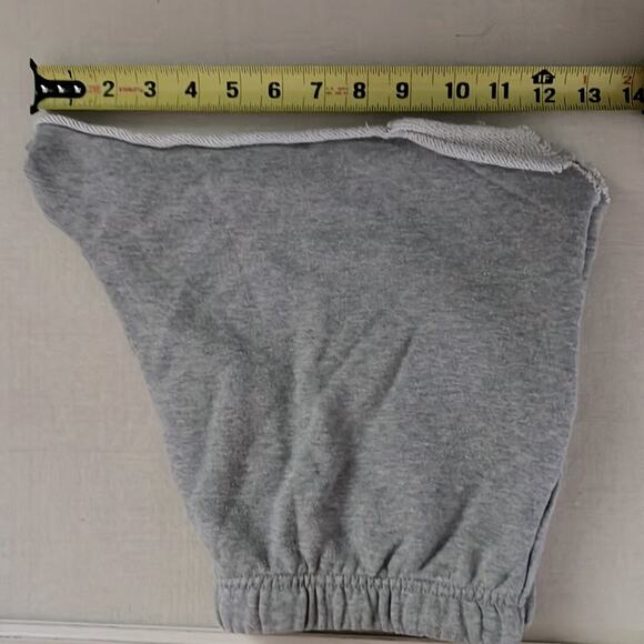 Olivaceous gray distressed sweat-shorts with rolled hems and pockets. NWOT  L - Picture 9 of 10
